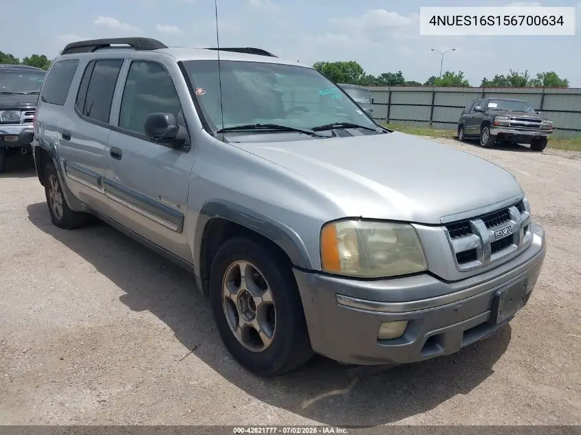 2005 Isuzu Ascender S VIN: 4NUES16S156700634 Lot: 42621777