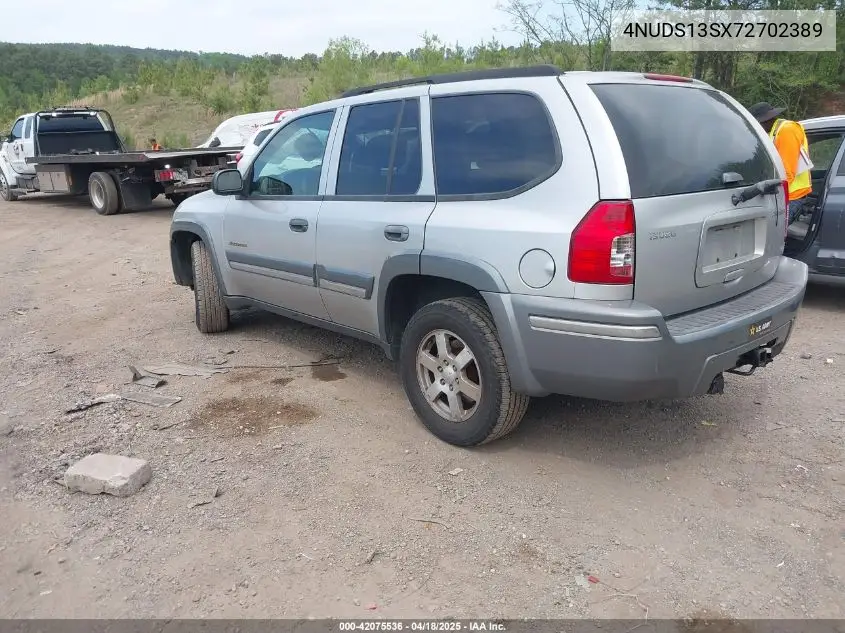 2007 Isuzu Ascender S VIN: 4NUDS13SX72702389 Lot: 42075536