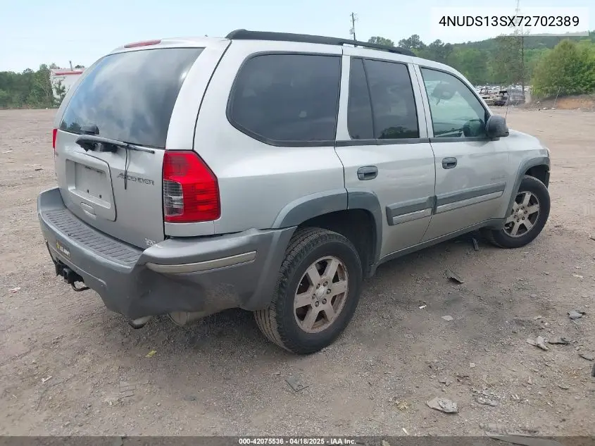 2007 Isuzu Ascender S VIN: 4NUDS13SX72702389 Lot: 42075536