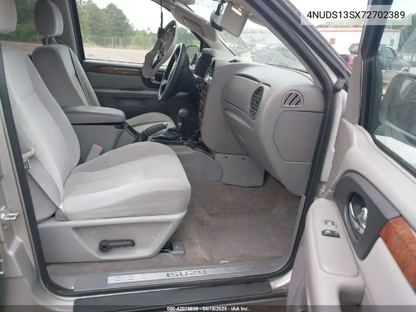 2007 Isuzu Ascender S VIN: 4NUDS13SX72702389 Lot: 42075536