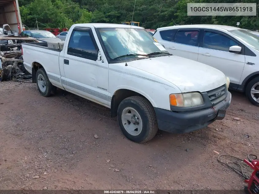 1998 Isuzu Hombre S VIN: 1GGCS1445W8651918 Lot: 42424879