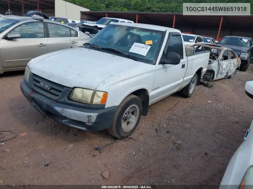 1998 Isuzu Hombre S VIN: 1GGCS1445W8651918 Lot: 42424879