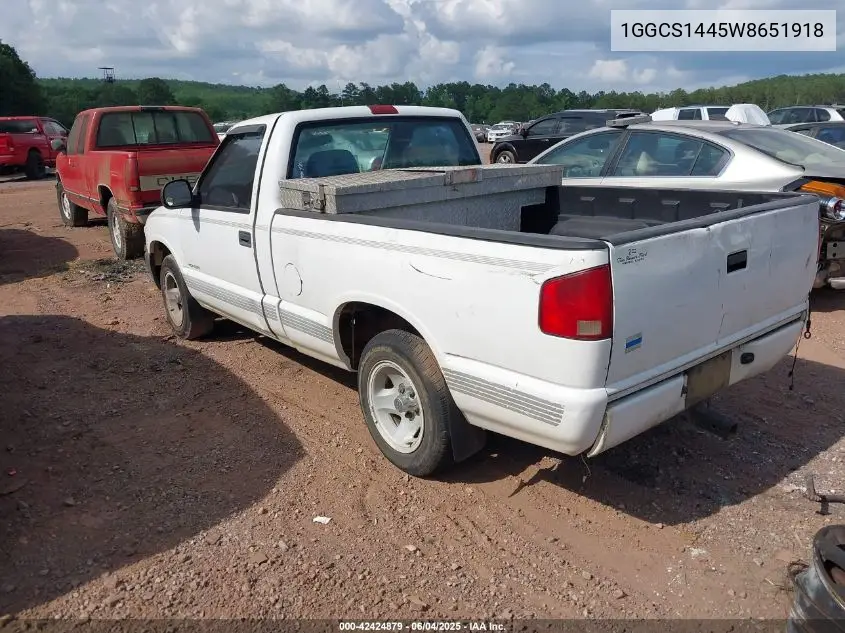1998 Isuzu Hombre S VIN: 1GGCS1445W8651918 Lot: 42424879