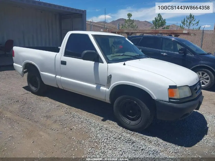 1998 Isuzu Hombre S VIN: 1GGCS1443W8664358 Lot: 42660899