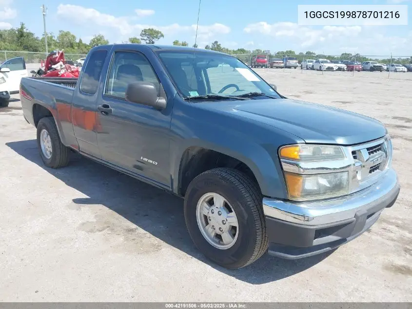 2007 Isuzu I-290 S VIN: 1GGCS199878701216 Lot: 42191506