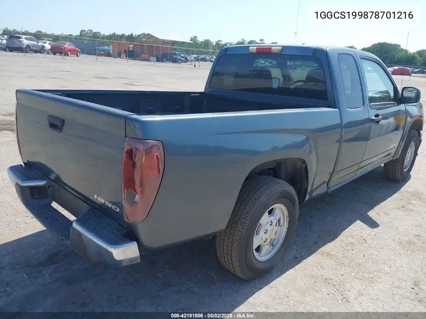 2007 Isuzu I-290 S VIN: 1GGCS199878701216 Lot: 42191506