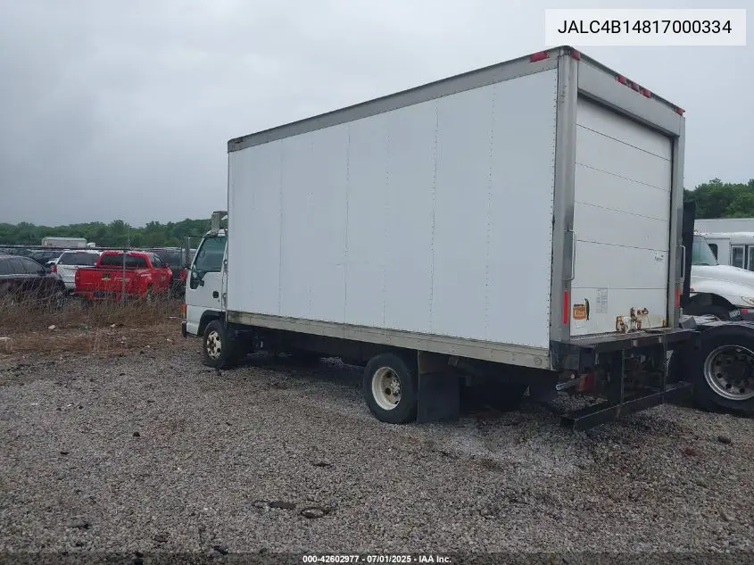 2001 Isuzu Npr VIN: JALC4B14817000334 Lot: 42602977