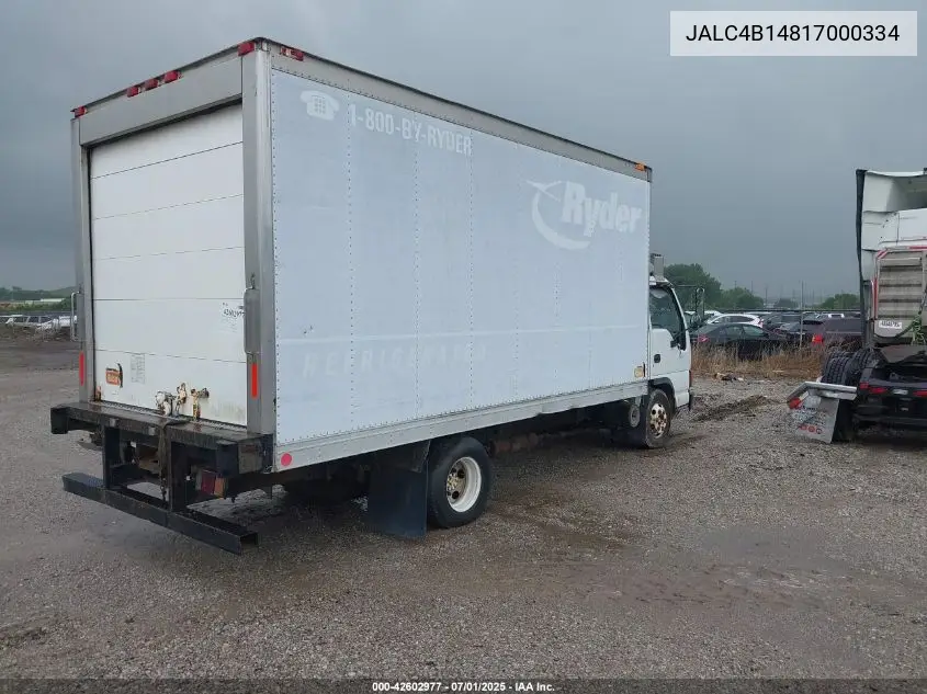 2001 Isuzu Npr VIN: JALC4B14817000334 Lot: 42602977