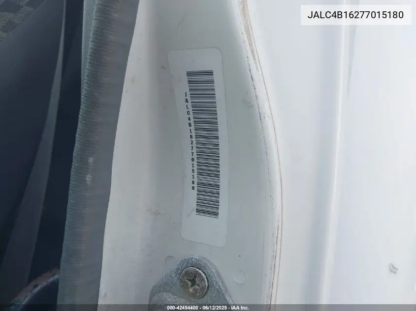 2007 Isuzu W4S042 Npr Hd Dsl Reg VIN: JALC4B16277015180 Lot: 42454400