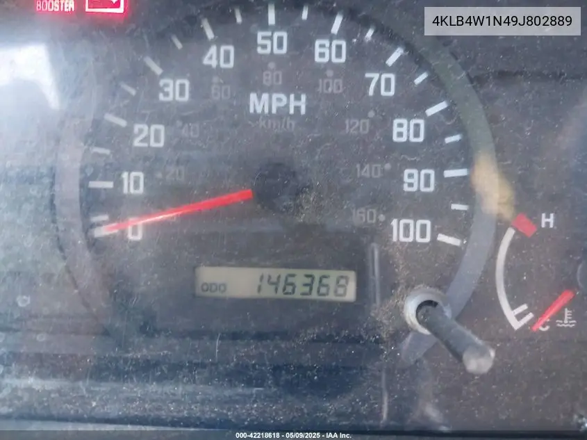 2009 Isuzu Npr VIN: 4KLB4W1N49J802889 Lot: 42218618