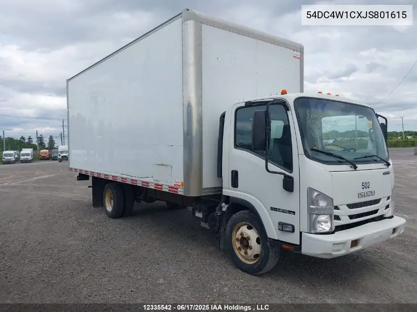 2018 Isuzu Npr Hd VIN: 54DC4W1CXJS801615 Lot: 12335542