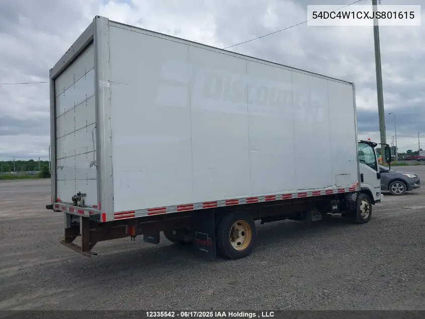 2018 Isuzu Npr Hd VIN: 54DC4W1CXJS801615 Lot: 12335542