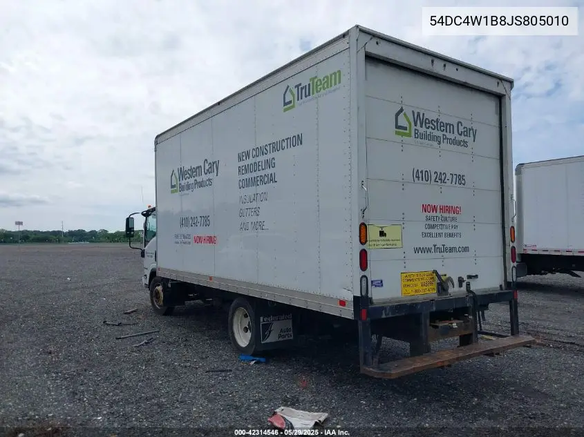 2018 Isuzu Npr Hd VIN: 54DC4W1B8JS805010 Lot: 42314546