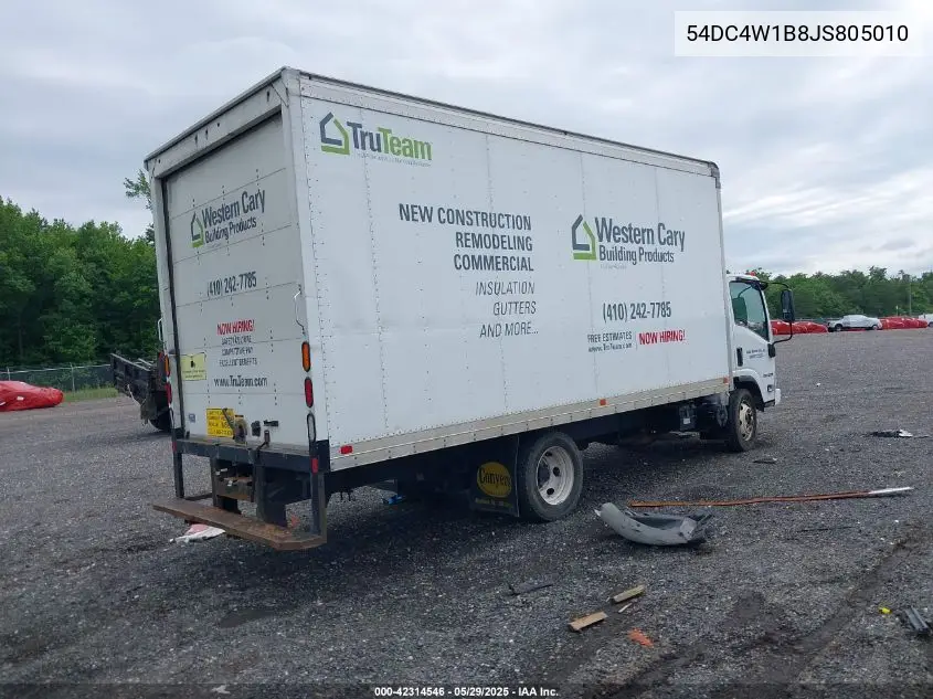 2018 Isuzu Npr Hd VIN: 54DC4W1B8JS805010 Lot: 42314546