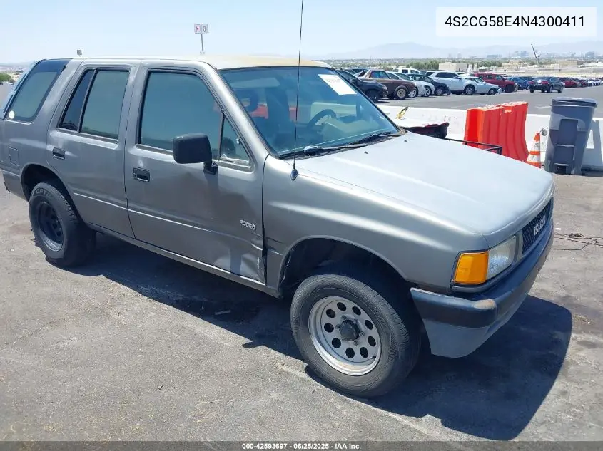 1992 Isuzu Rodeo S VIN: 4S2CG58E4N4300411 Lot: 42593697