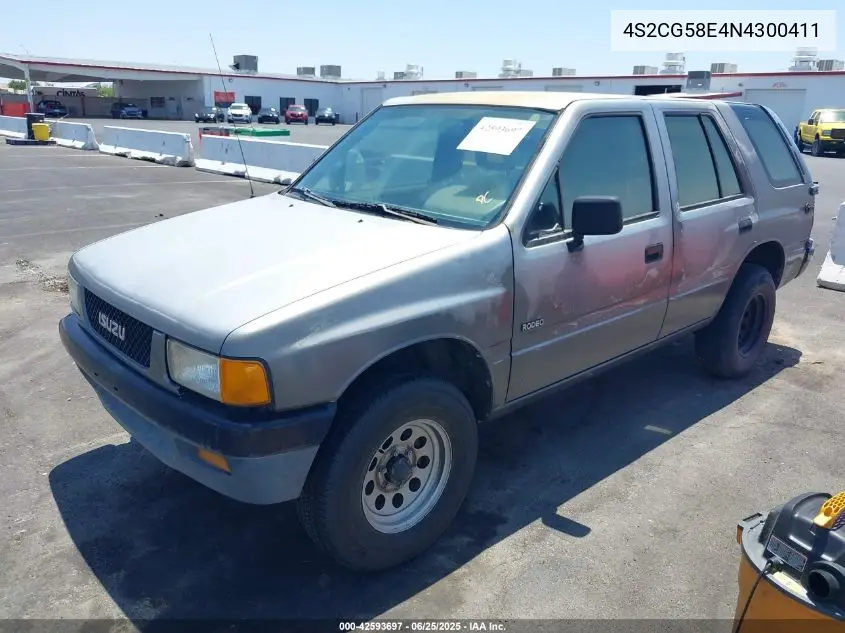 1992 Isuzu Rodeo S VIN: 4S2CG58E4N4300411 Lot: 42593697