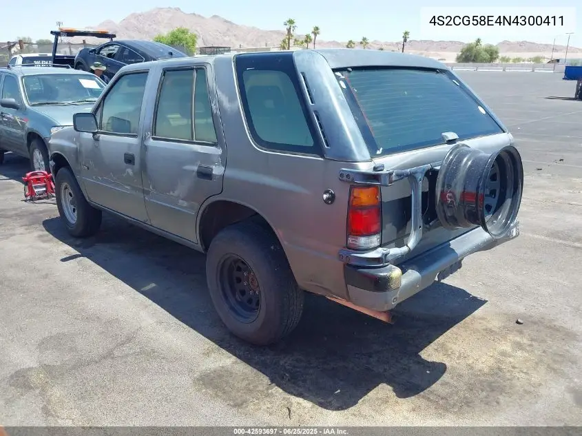 1992 Isuzu Rodeo S VIN: 4S2CG58E4N4300411 Lot: 42593697