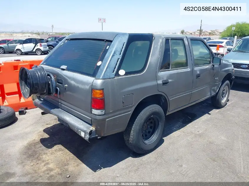 1992 Isuzu Rodeo S VIN: 4S2CG58E4N4300411 Lot: 42593697
