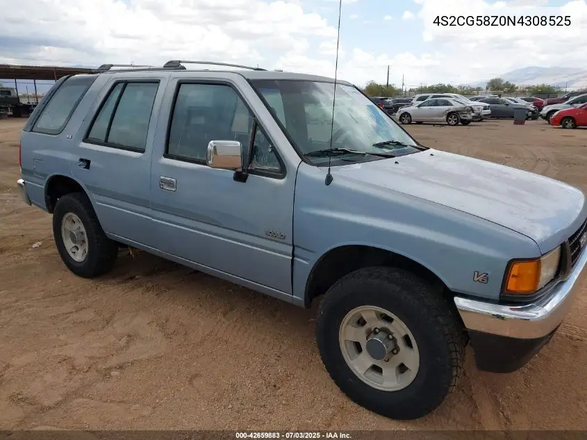 1992 Isuzu Rodeo S/Ls/Xs VIN: 4S2CG58Z0N4308525 Lot: 42659883