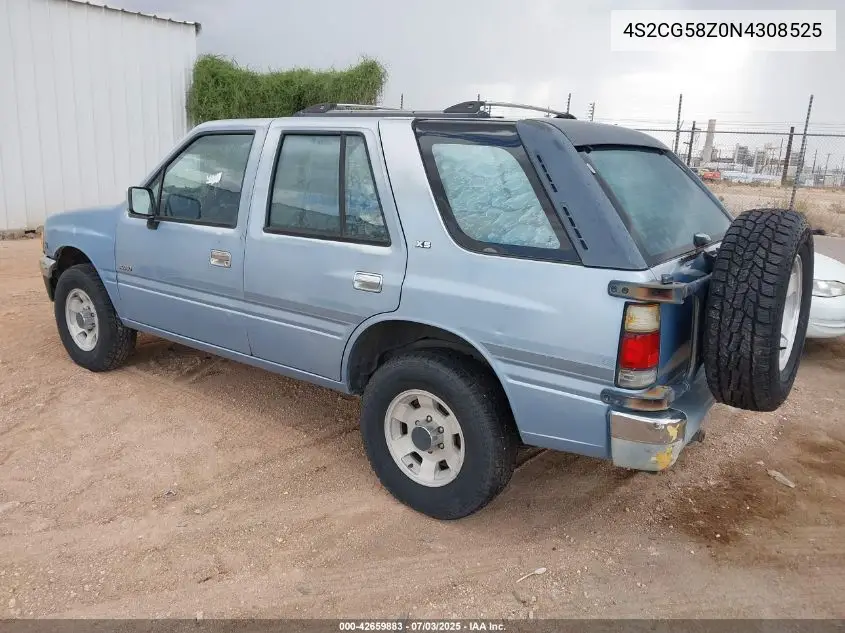 1992 Isuzu Rodeo S/Ls/Xs VIN: 4S2CG58Z0N4308525 Lot: 42659883