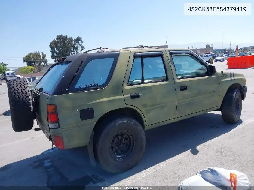 1995 Isuzu Rodeo S VIN: 4S2CK58E5S4379419 Lot: 42094055