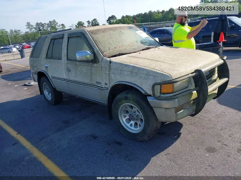 1995 Isuzu Rodeo S/Ls VIN: 4S2CM58V5S4380421 Lot: 42160950