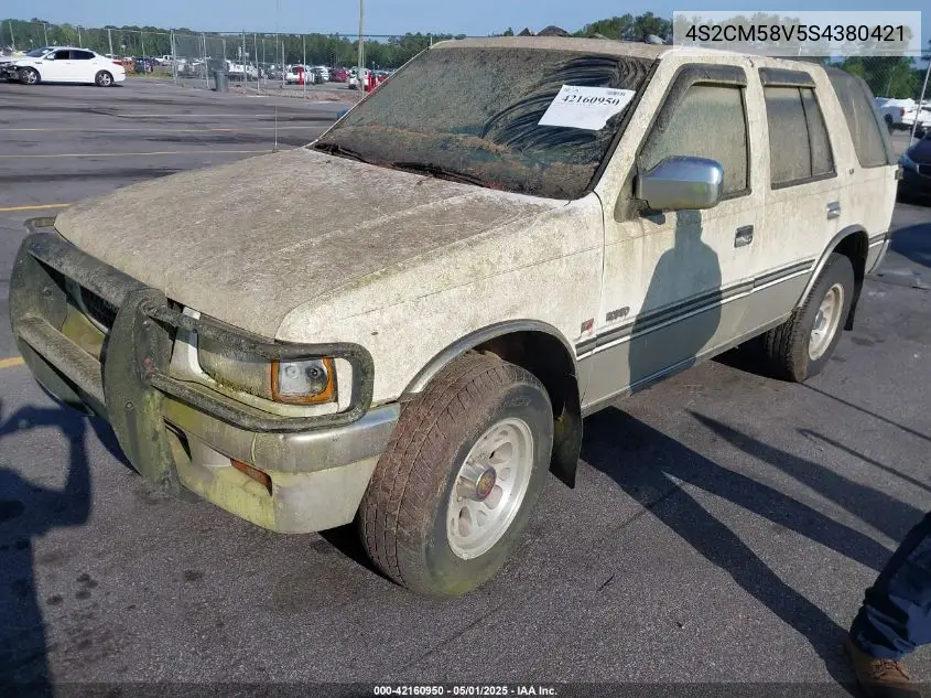 1995 Isuzu Rodeo S/Ls VIN: 4S2CM58V5S4380421 Lot: 42160950