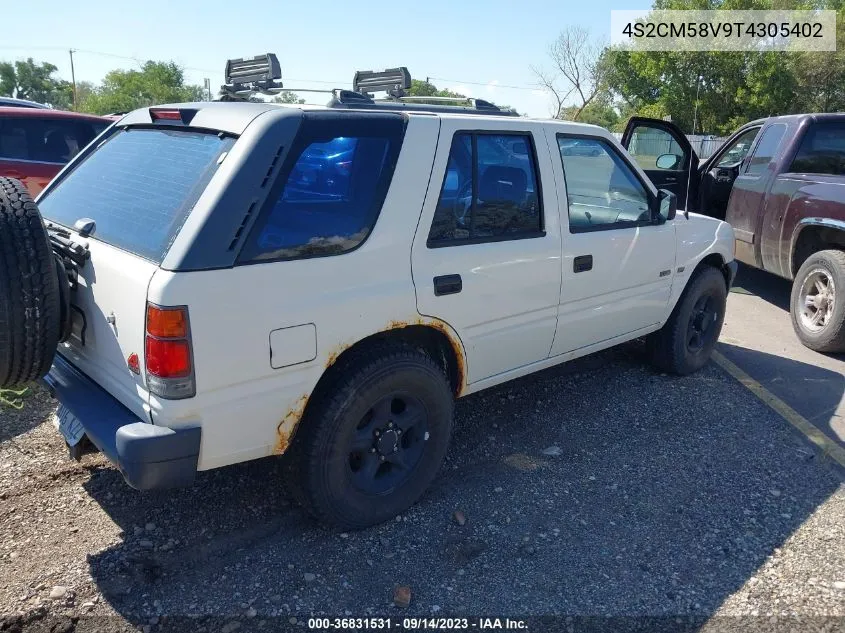 1996 Isuzu Rodeo S/Ls VIN: 4S2CM58V9T4305402 Lot: 36831531