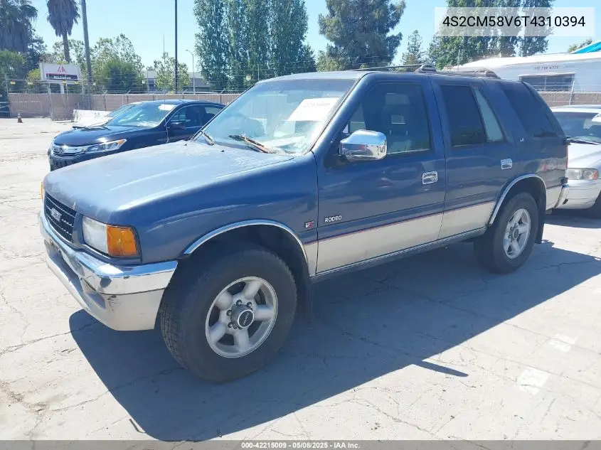 1996 Isuzu Rodeo S/Ls VIN: 4S2CM58V6T4310394 Lot: 42215009