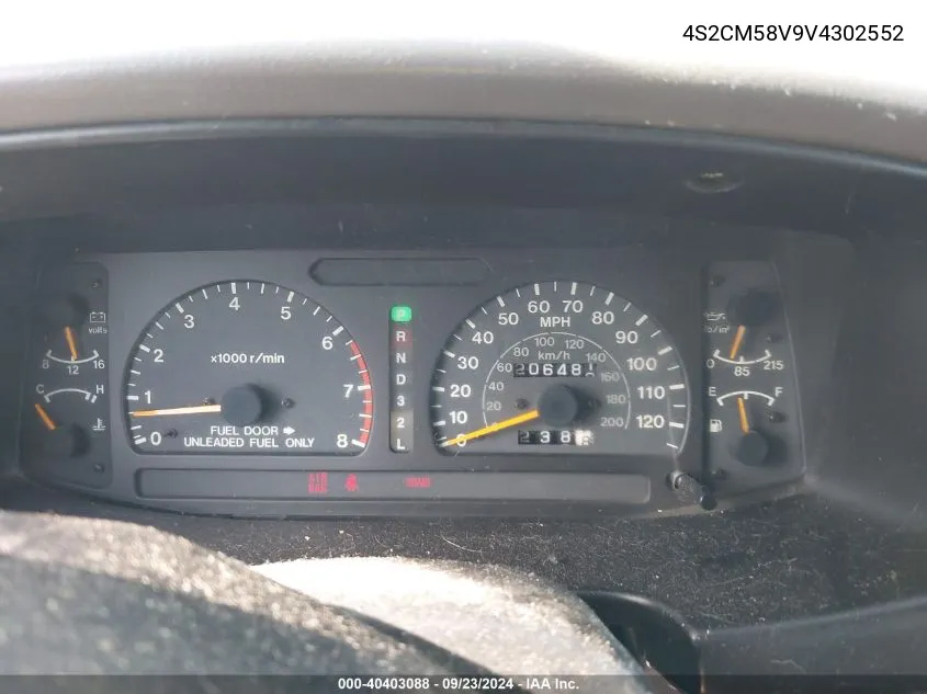 1997 Isuzu Rodeo Ls 3.2L/S 3.2L VIN: 4S2CM58V9V4302552 Lot: 40403088