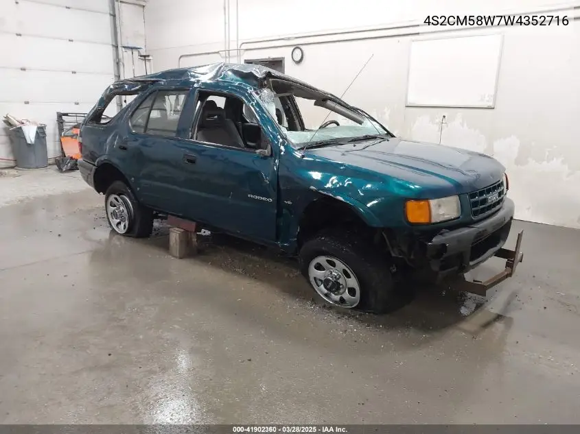 1998 Isuzu Rodeo Ls/S VIN: 4S2CM58W7W4352716 Lot: 41902360