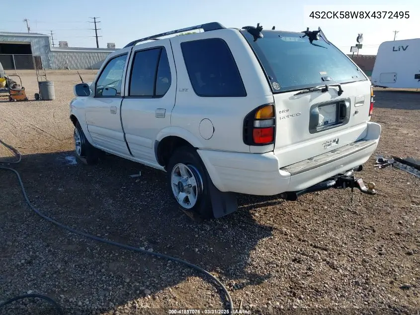 1999 Isuzu Rodeo Ls/Lse/S 3.2L VIN: 4S2CK58W8X4372495 Lot: 41857076