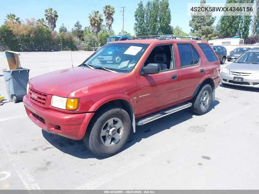 1999 Isuzu Rodeo Ls/Lse/S 3.2L VIN: 4S2CK58WXX4346156 Lot: 42328951