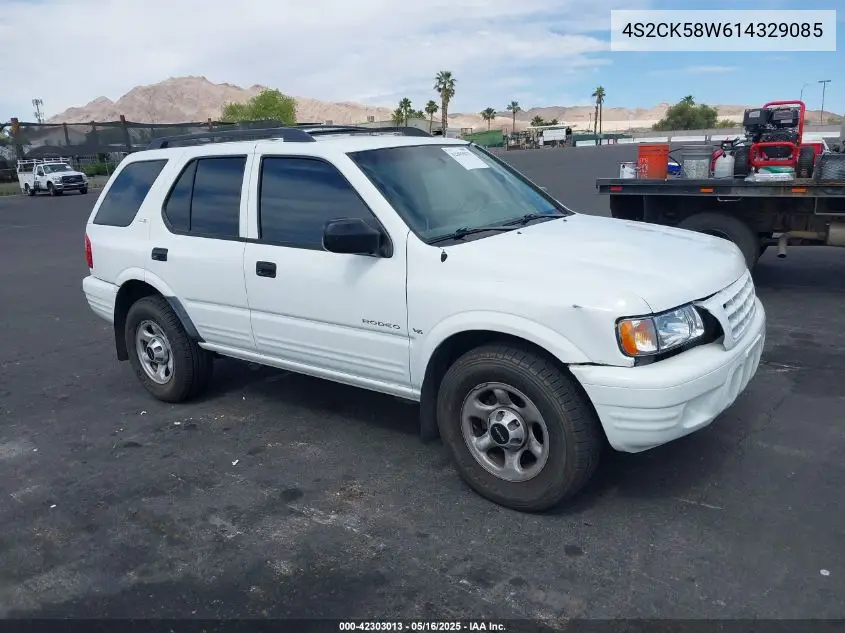 2001 Isuzu Rodeo Ls 3.2L V6/Lse 3.2L V6/S 3.2L V6 VIN: 4S2CK58W614329085 Lot: 42303013