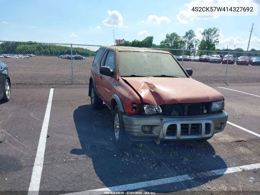 2001 Isuzu Rodeo Sport S 3.2L V6 Hard Top/S 3.2L V6 Soft Top VIN: 4S2CK57W414327692 Lot: 42649036