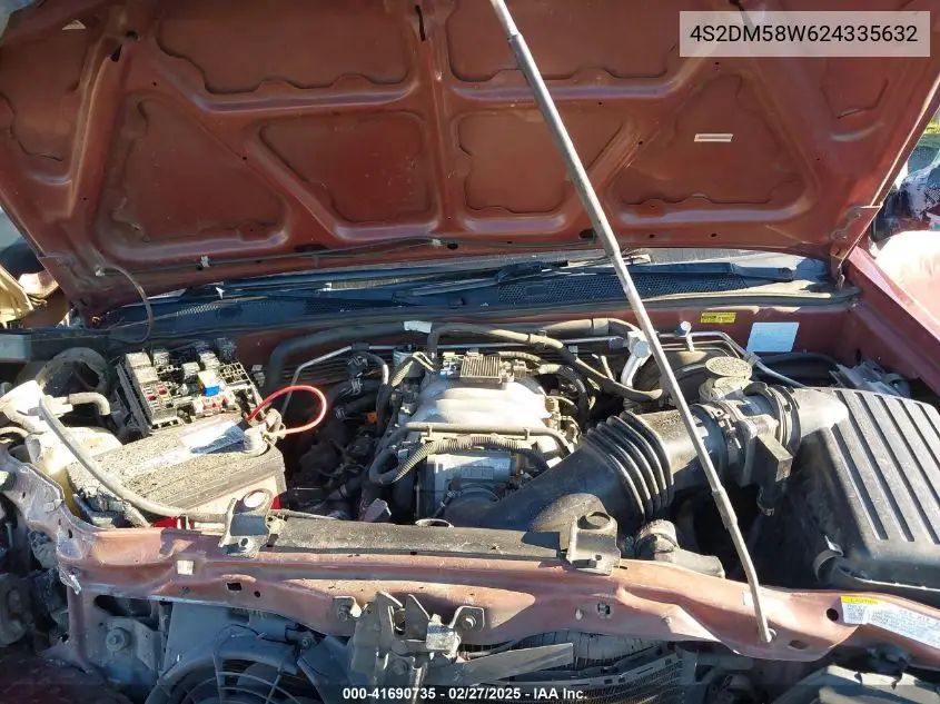 2002 Isuzu Rodeo Ls 3.2L/Lse 3.2L V6/S/S 3.2L V6 VIN: 4S2DM58W624335632 Lot: 41690735