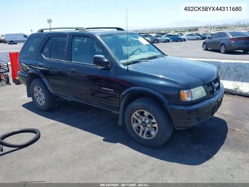 2004 Isuzu Rodeo S 3.5L V6 VIN: 4S2CK58YX44311680 Lot: 42476361