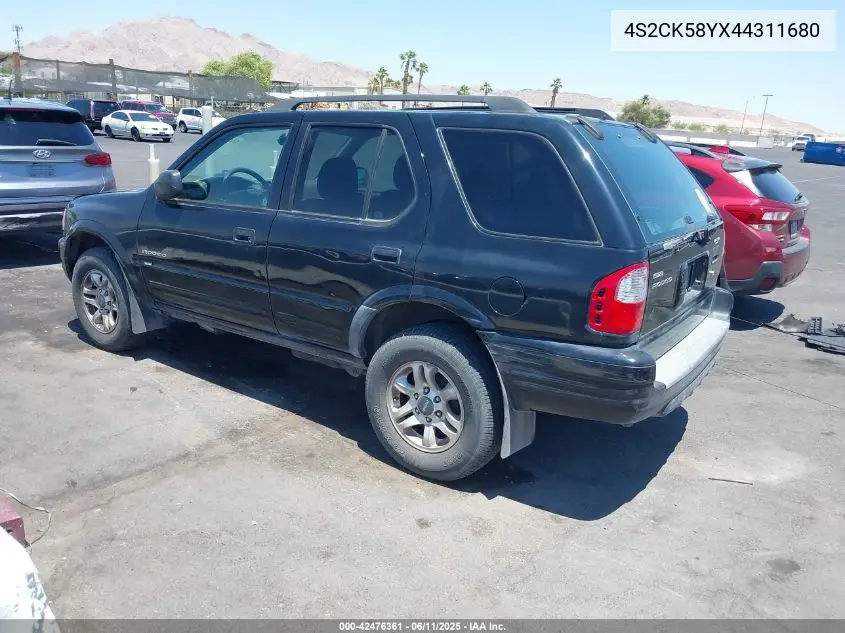 2004 Isuzu Rodeo S 3.5L V6 VIN: 4S2CK58YX44311680 Lot: 42476361