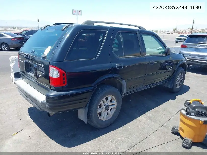 2004 Isuzu Rodeo S 3.5L V6 VIN: 4S2CK58YX44311680 Lot: 42476361
