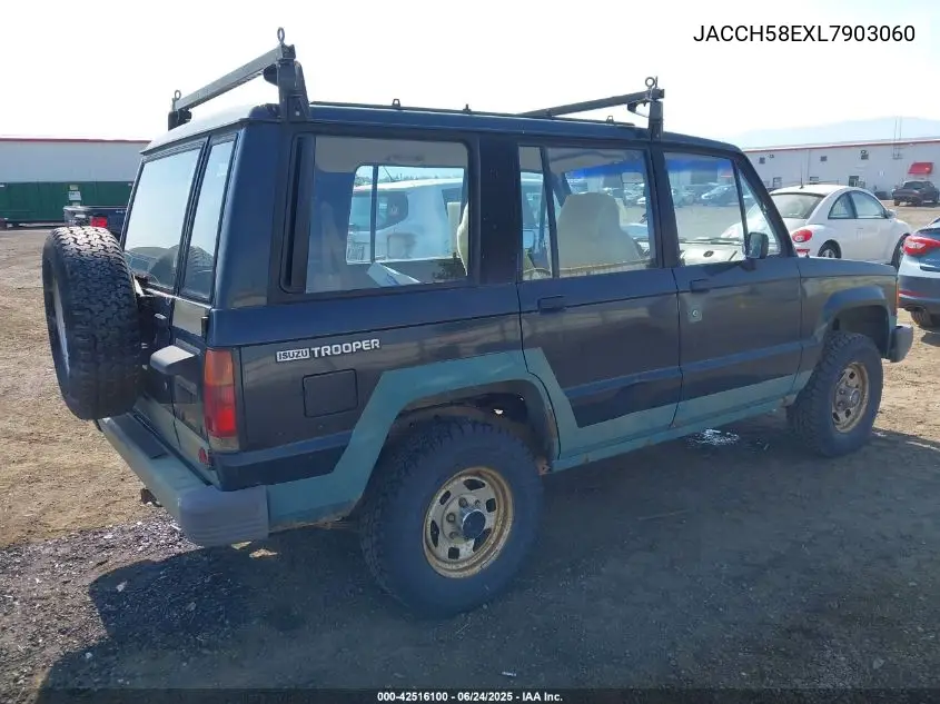 1990 Isuzu Trooper VIN: JACCH58EXL7903060 Lot: 42516100