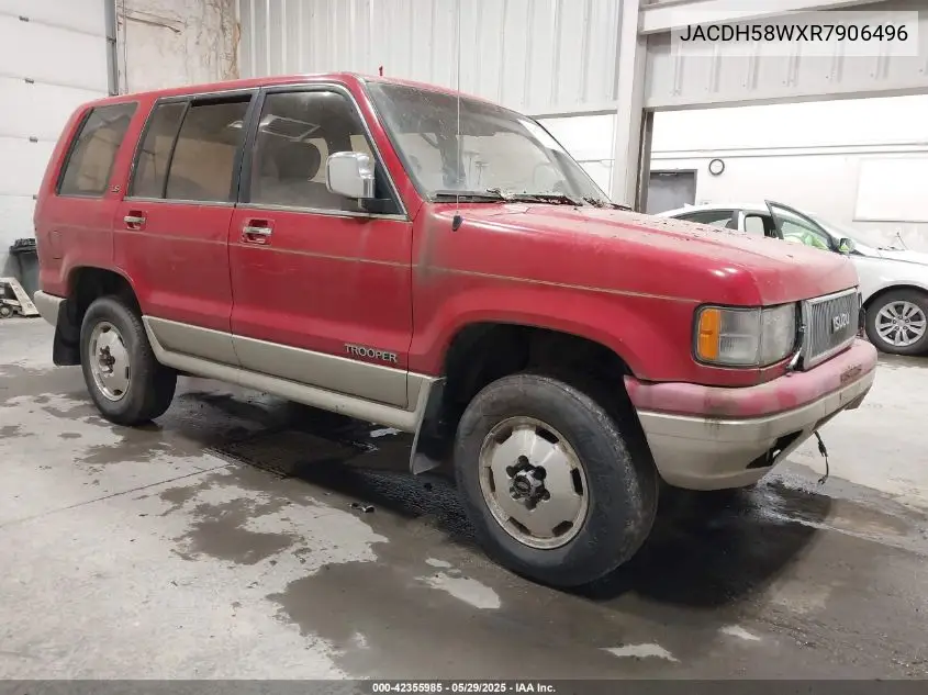 1994 Isuzu Trooper Ls VIN: JACDH58WXR7906496 Lot: 42355985