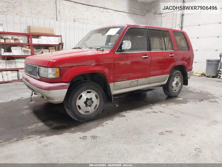 1994 Isuzu Trooper Ls VIN: JACDH58WXR7906496 Lot: 42355985
