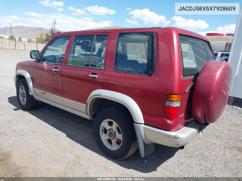 1999 Isuzu Trooper S VIN: JACDJ58X5X7928609 Lot: 42098158