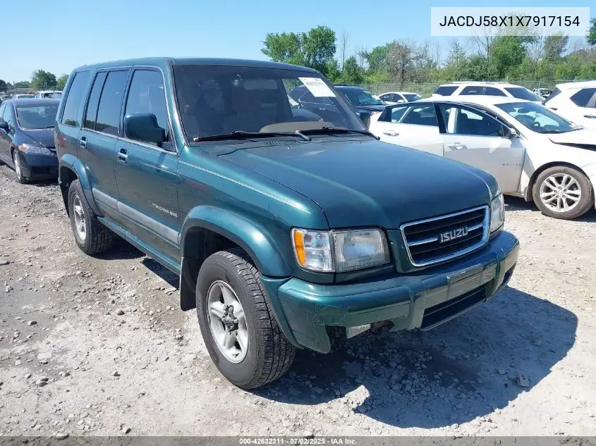 1999 Isuzu Trooper S VIN: JACDJ58X1X7917154 Lot: 42632311