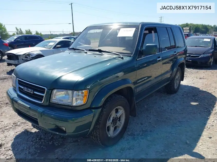 1999 Isuzu Trooper S VIN: JACDJ58X1X7917154 Lot: 42632311