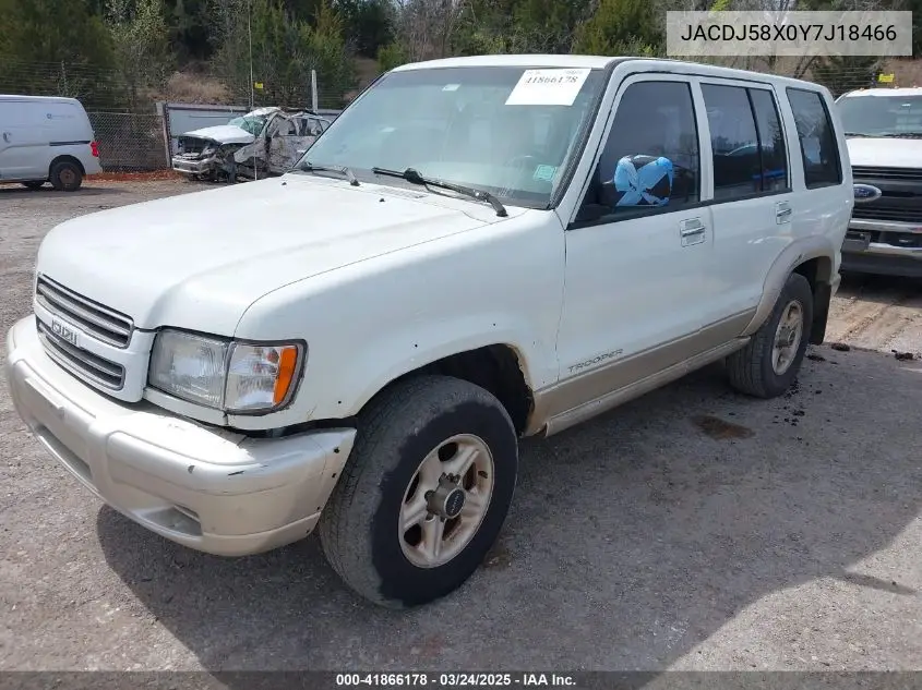 2000 Isuzu Trooper S/Ls/Limited VIN: JACDJ58X0Y7J18466 Lot: 41866178