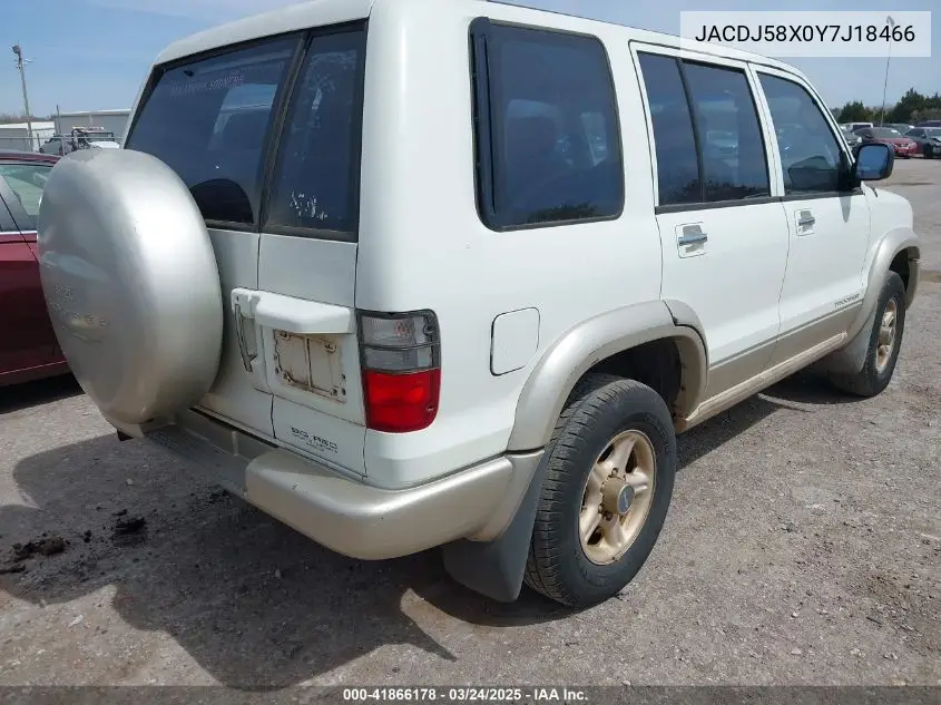 2000 Isuzu Trooper S/Ls/Limited VIN: JACDJ58X0Y7J18466 Lot: 41866178