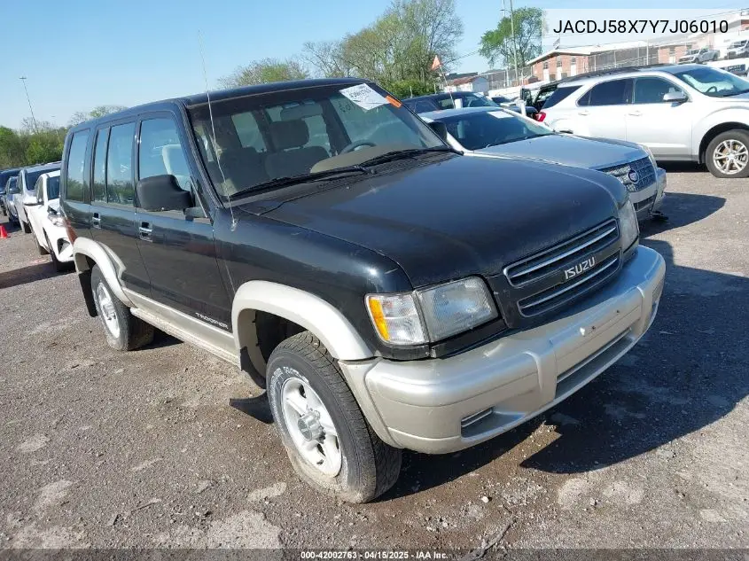 2000 Isuzu Trooper Limited/Ls/S VIN: JACDJ58X7Y7J06010 Lot: 42002763