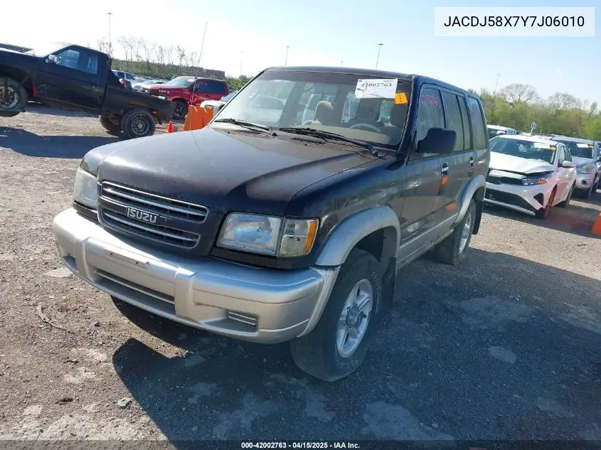 2000 Isuzu Trooper Limited/Ls/S VIN: JACDJ58X7Y7J06010 Lot: 42002763