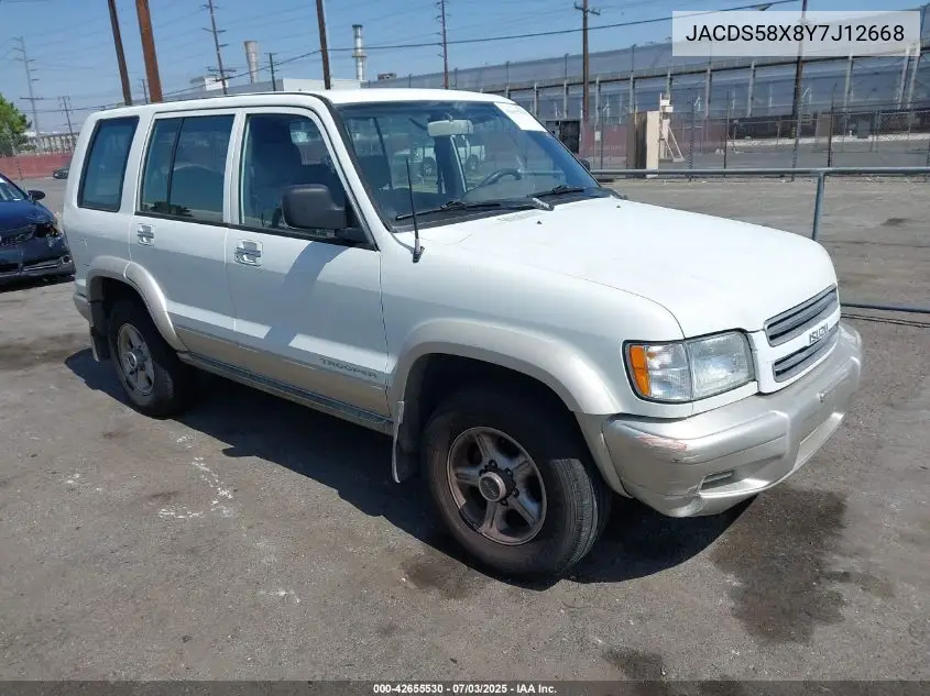 2000 Isuzu Trooper Limited/Ls/S VIN: JACDS58X8Y7J12668 Lot: 42655530